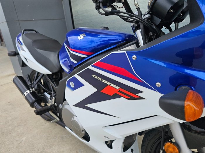 2008 Suzuki GS500F (FULL FAIRING) WHITE/BLUE