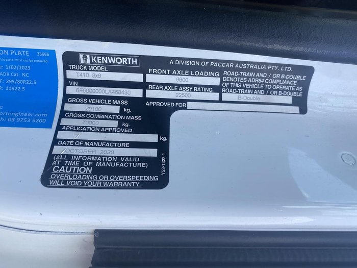 2020 Kenworth T410 Series T410