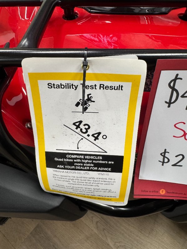 2025 Yamaha 2025 Yamaha 110CC YFM110RS