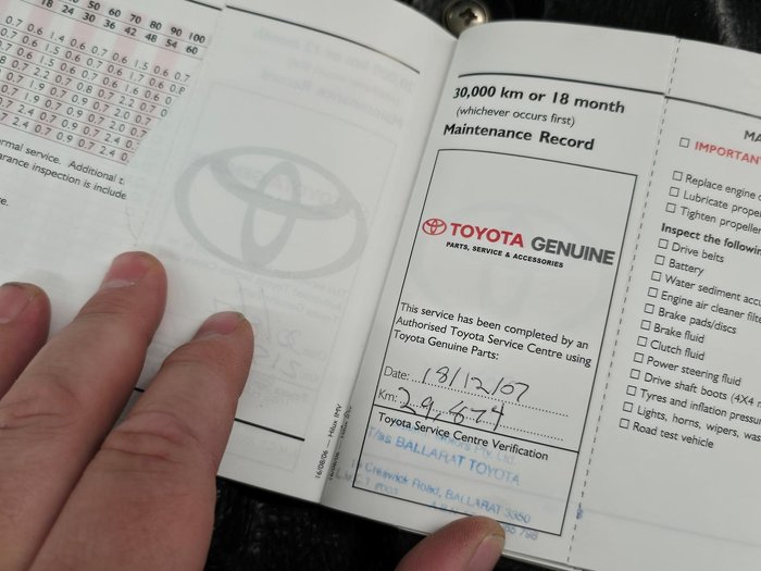 2006 Toyota Hilux SR5 KUN26R MY07 4X4 Glacier White