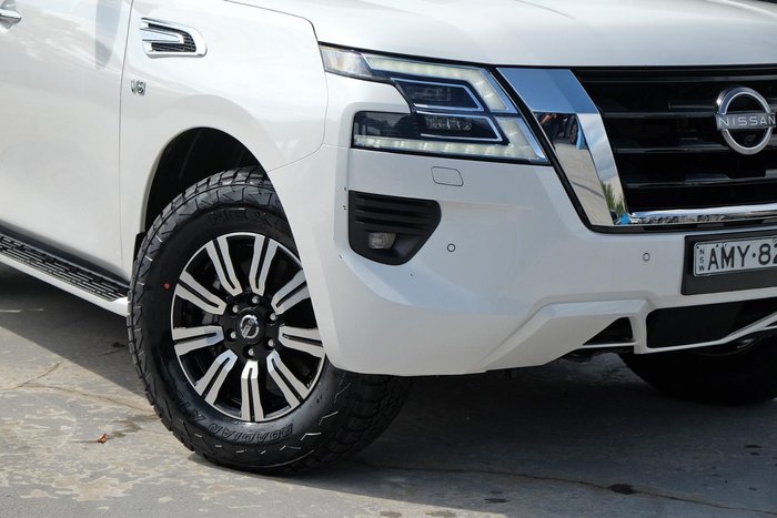 2022 Nissan Patrol Ti Y62 MY22 4X4 Dual Range Moonstone White