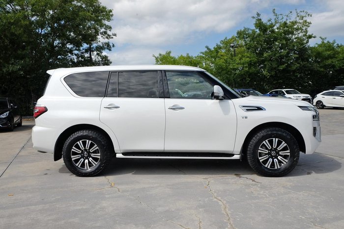 2022 Nissan Patrol Ti Y62 MY22 4X4 Dual Range Moonstone White