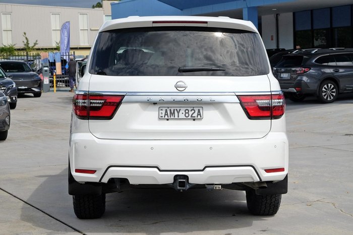 2022 Nissan Patrol Ti Y62 MY22 4X4 Dual Range Moonstone White