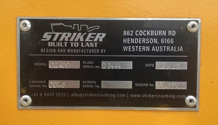 2023 Striker CQ400 Yellow