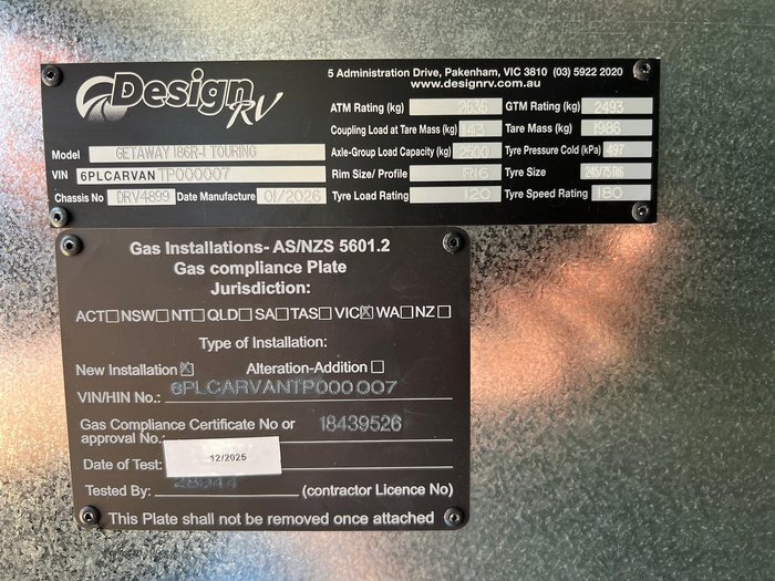 2026 Design RV 186R Getaway 18.6'