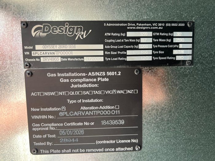 2026 Design RV 210Rd Odyssey 21'