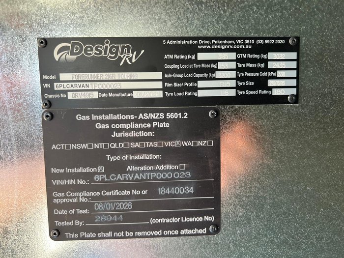 2026 Design RV 216R Forerunner 21.6'