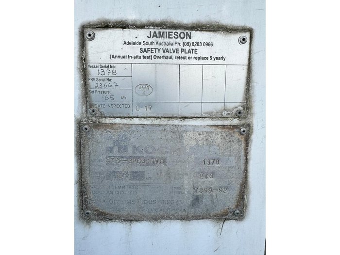 2000 KOCKUMS INDUSTRIES (AUST) P/L Concrete Tanker Trailer