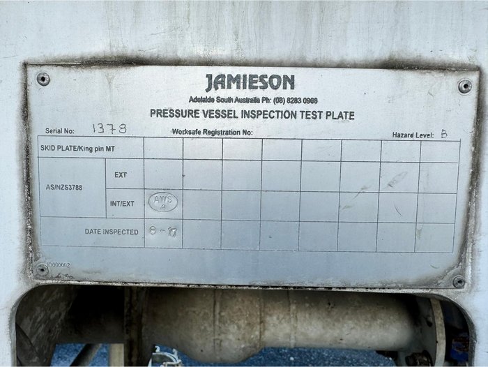 2000 KOCKUMS INDUSTRIES (AUST) P/L Concrete Tanker Trailer