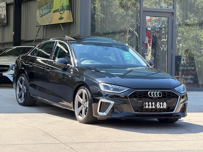 2023 Audi A4 35 TFSI S line B9 MY23 Mythos Black