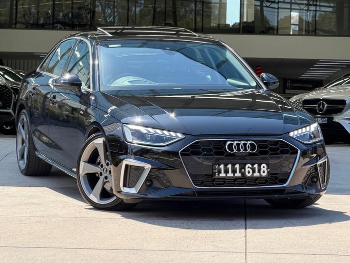 2023 Audi A4 35 TFSI S line B9 MY23 Mythos Black