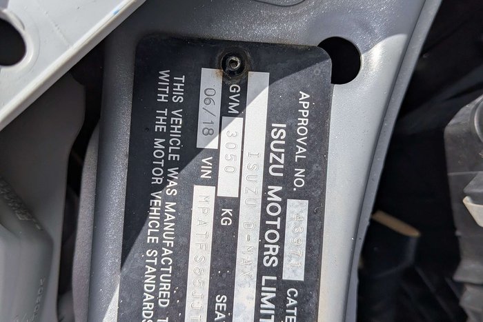 2018 Isuzu D-MAX LS-M