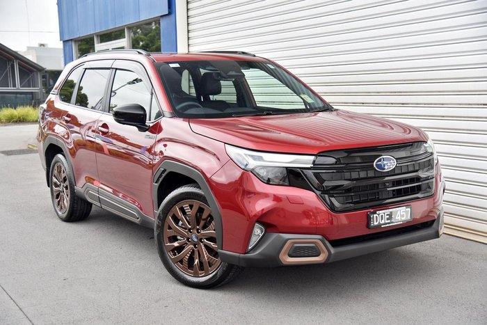 2025 Subaru Forester Hybrid Sport S6 MY26 AWD Crimson Red