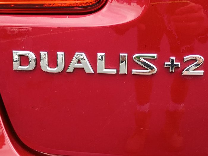 2011 Nissan Dualis +2 Ti J10 Series II MY10 Magnetic Red