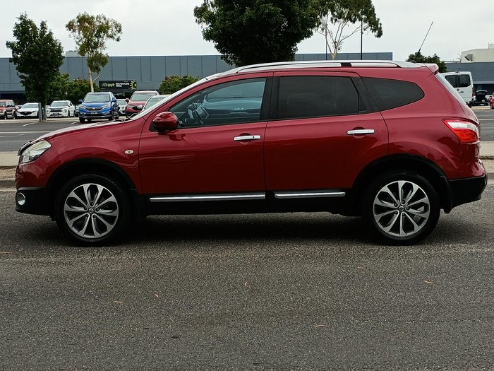 2011 Nissan Dualis +2 Ti J10 Series II MY10 Magnetic Red