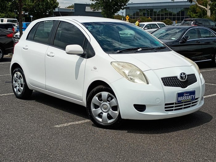 2008 Toyota Yaris YRS NCP91R Snow Cap White