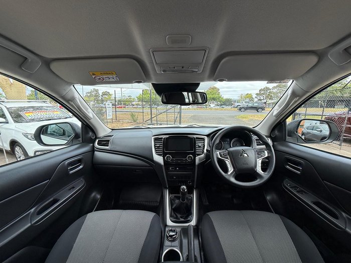 2019 Mitsubishi Triton GLX+ MR MY19 4X4 Dual Range White