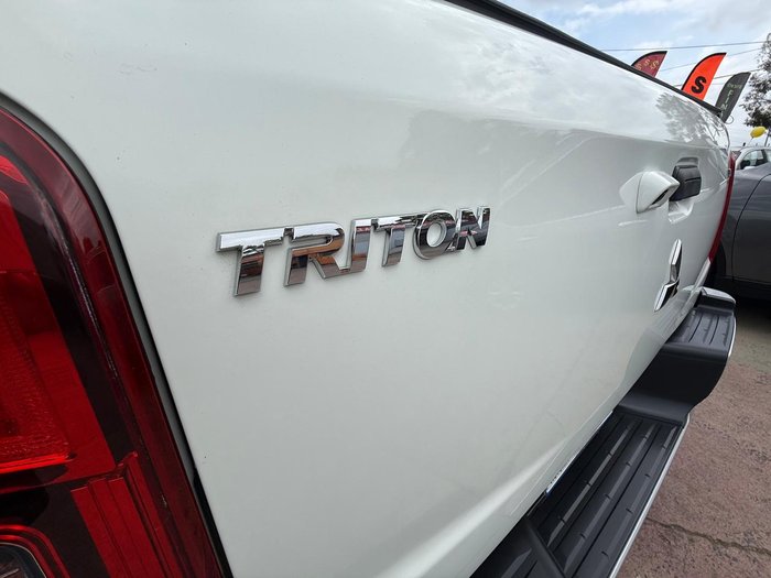 2019 Mitsubishi Triton GLX+ MR MY19 4X4 Dual Range White