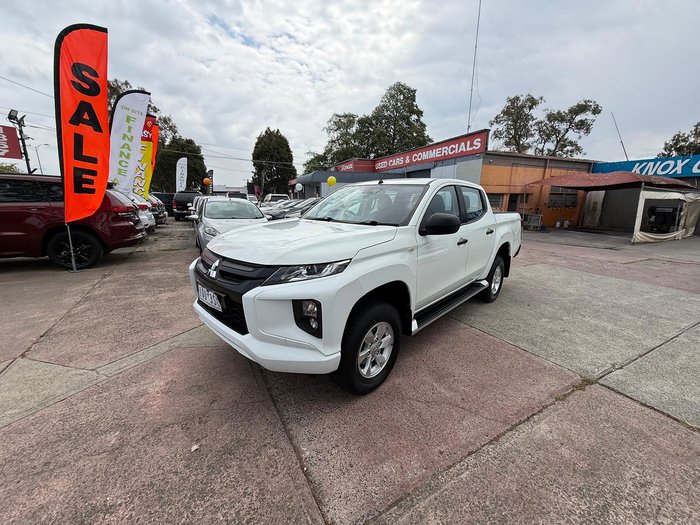 2019 Mitsubishi Triton GLX+ MR MY19 4X4 Dual Range White