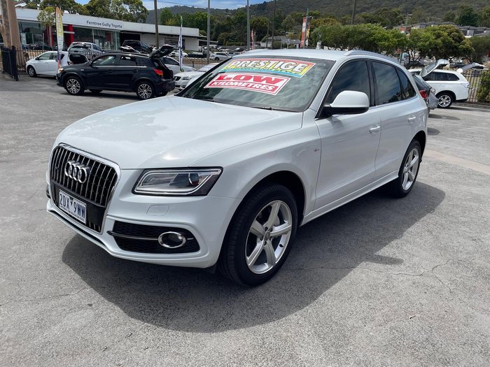 2013 Audi Q5 TDI 8R MY13 Four Wheel Drive Glacier White