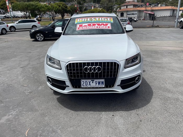2013 Audi Q5 TDI 8R MY13 Four Wheel Drive Glacier White