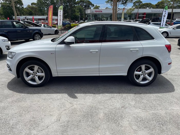 2013 Audi Q5 TDI 8R MY13 Four Wheel Drive Glacier White
