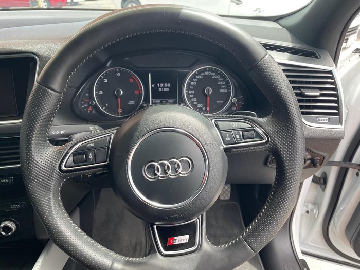 2013 Audi Q5 TDI 8R MY13 Four Wheel Drive Glacier White