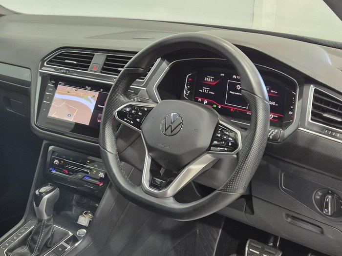 2023 Volkswagen Tiguan 162TSI R-Line Allspace 5N MY23 Four Wheel Drive Pyrite Silver