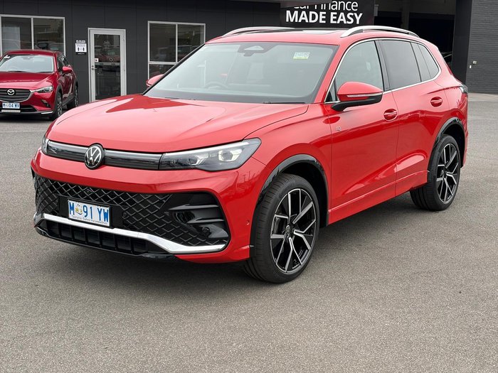2025 Volkswagen Tiguan 195TSI R-Line CT MY25 Four Wheel Drive Persimmon Red