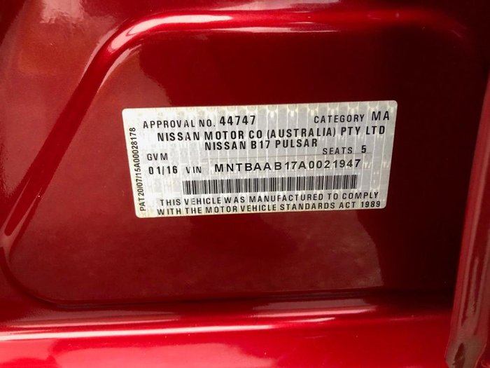 2015 Nissan Pulsar ST-L