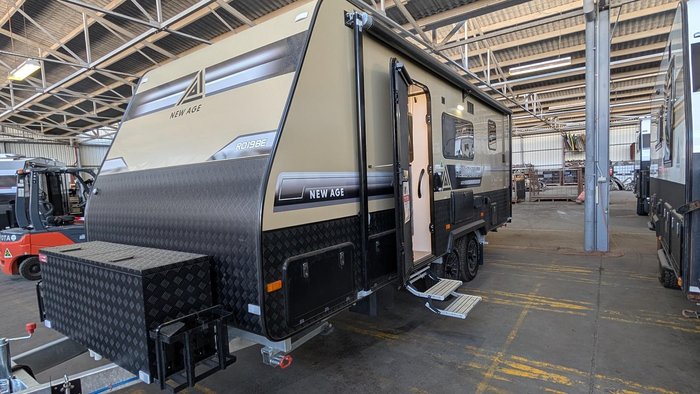 2025 New Age Caravans 19' Road Owl Adv 3 Bunk Family Caravan
