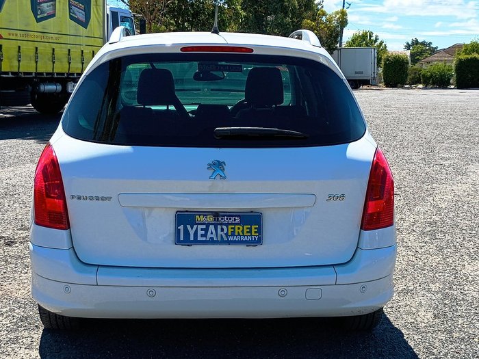 2012 Peugeot 308 Active T7 MY12 Bianca White