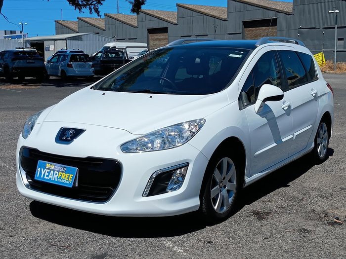 2012 Peugeot 308 Active T7 MY12 Bianca White