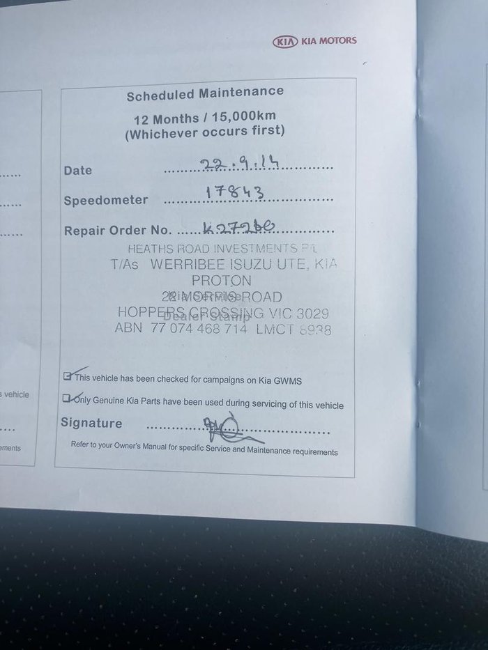 2013 Kia Cerato Si TD MY13 Temptation Red