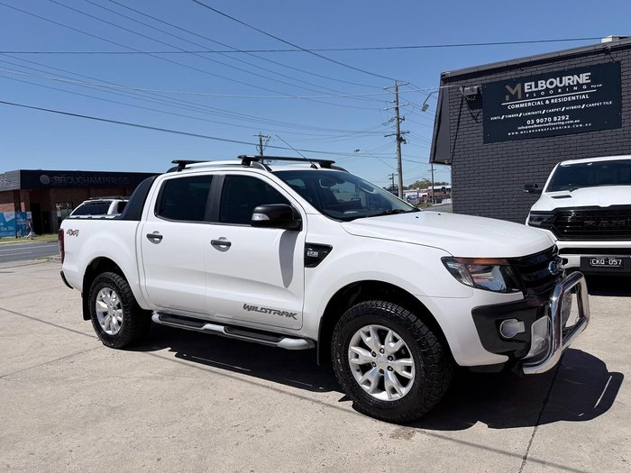 2013 Ford Ranger Wildtrak PX 4X4 Dual Range Cool White