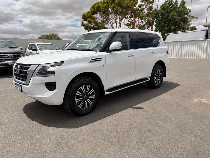 2020 Nissan Patrol Ti Y62 Series 5 MY20 4X4 Dual Range Moonstone White