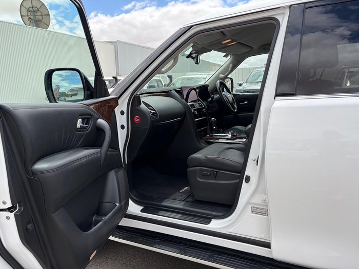 2020 Nissan Patrol Ti Y62 Series 5 MY20 4X4 Dual Range Moonstone White