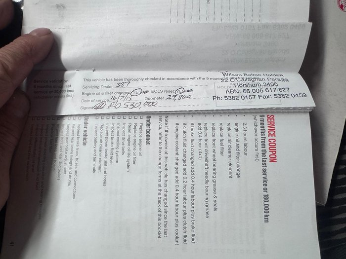 2014 Holden Colorado LX RG MY14 4x2 Summit White