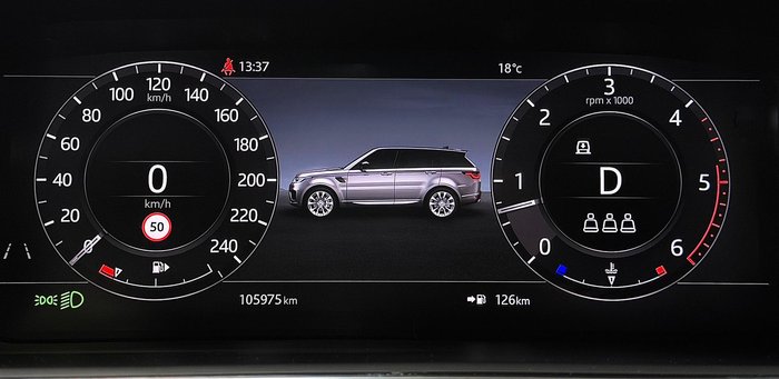 2021 Land Rover Range Rover Sport DI6 183kW SE L494 MY21.5 4X4 Constant Santorini Black