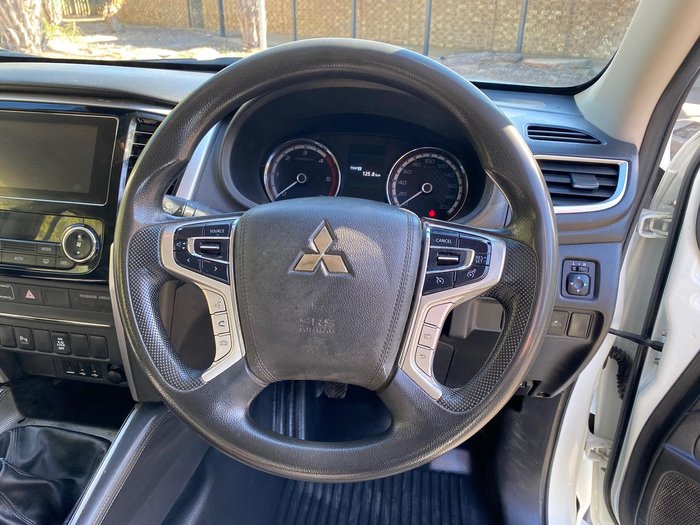 2019 Mitsubishi Triton GLX+ MR MY19 4X4 Dual Range White