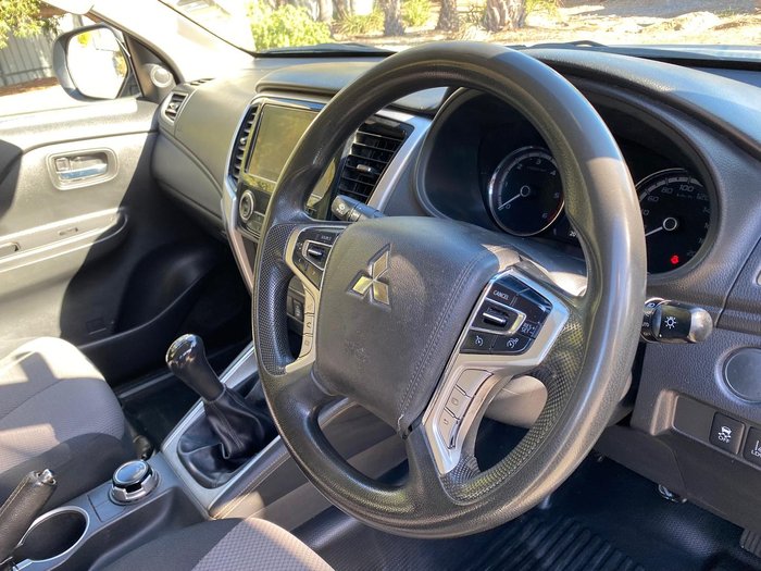 2019 Mitsubishi Triton GLX+ MR MY19 4X4 Dual Range White