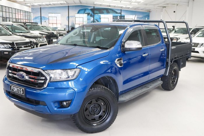 2018 Ford Ranger XLT PX MkIII MY19 4X4 Dual Range Lightning Blue