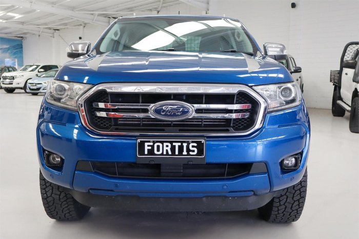 2018 Ford Ranger XLT PX MkIII MY19 4X4 Dual Range Lightning Blue