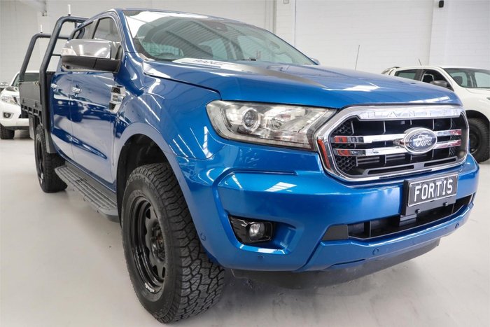 2018 Ford Ranger XLT PX MkIII MY19 4X4 Dual Range Lightning Blue