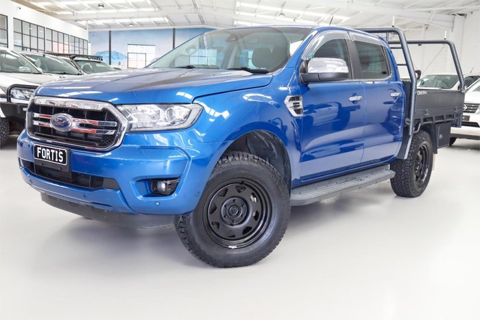 2018 Ford Ranger XLT PX MkIII MY19 4X4 Dual Range Lightning Blue