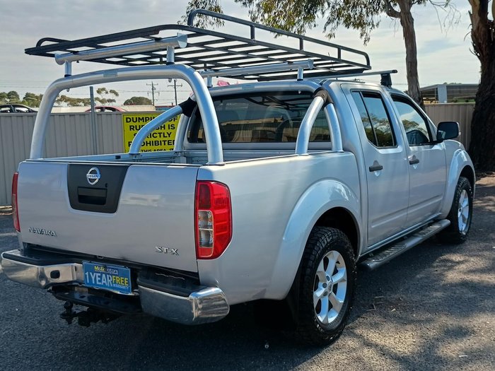 2010 Nissan Navara ST-X D40 MY10 4X4 Dual Range Brilliant Silver
