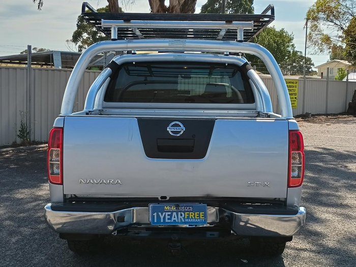 2010 Nissan Navara ST-X D40 MY10 4X4 Dual Range Brilliant Silver