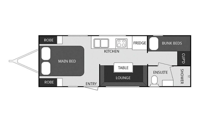 2025 Windsor Genesis 220Md 22' 3 Bunk