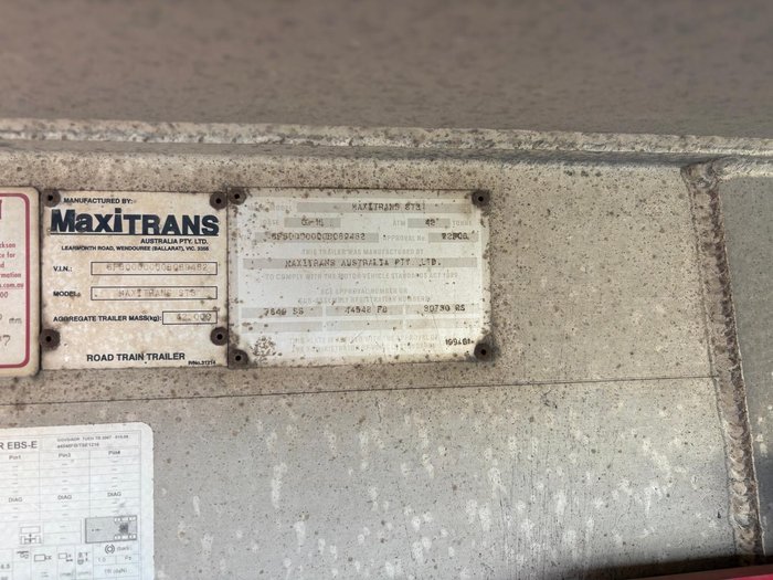 2016 Maxitans Grain Tipper