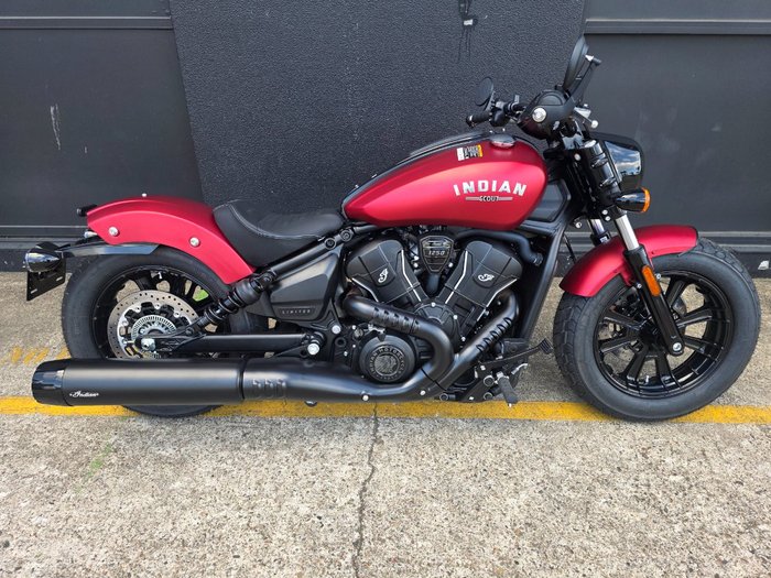 2025 Indian SCOUT BOBBER LIMITED SUNSET RED SMOKE